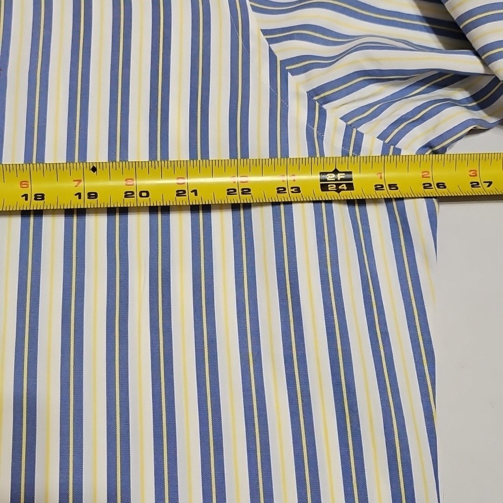 Polo Ralph Lauren Shirt Mens Size 16.5 -35 Stripe Button Down Yarmouth - Picture 5 of 6